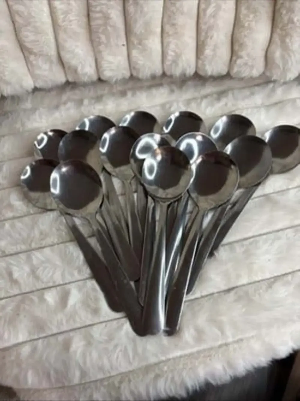 Lot of 15 Commercial Plain Windsor Round Bowl Soup Spoons DON Browne Brandware